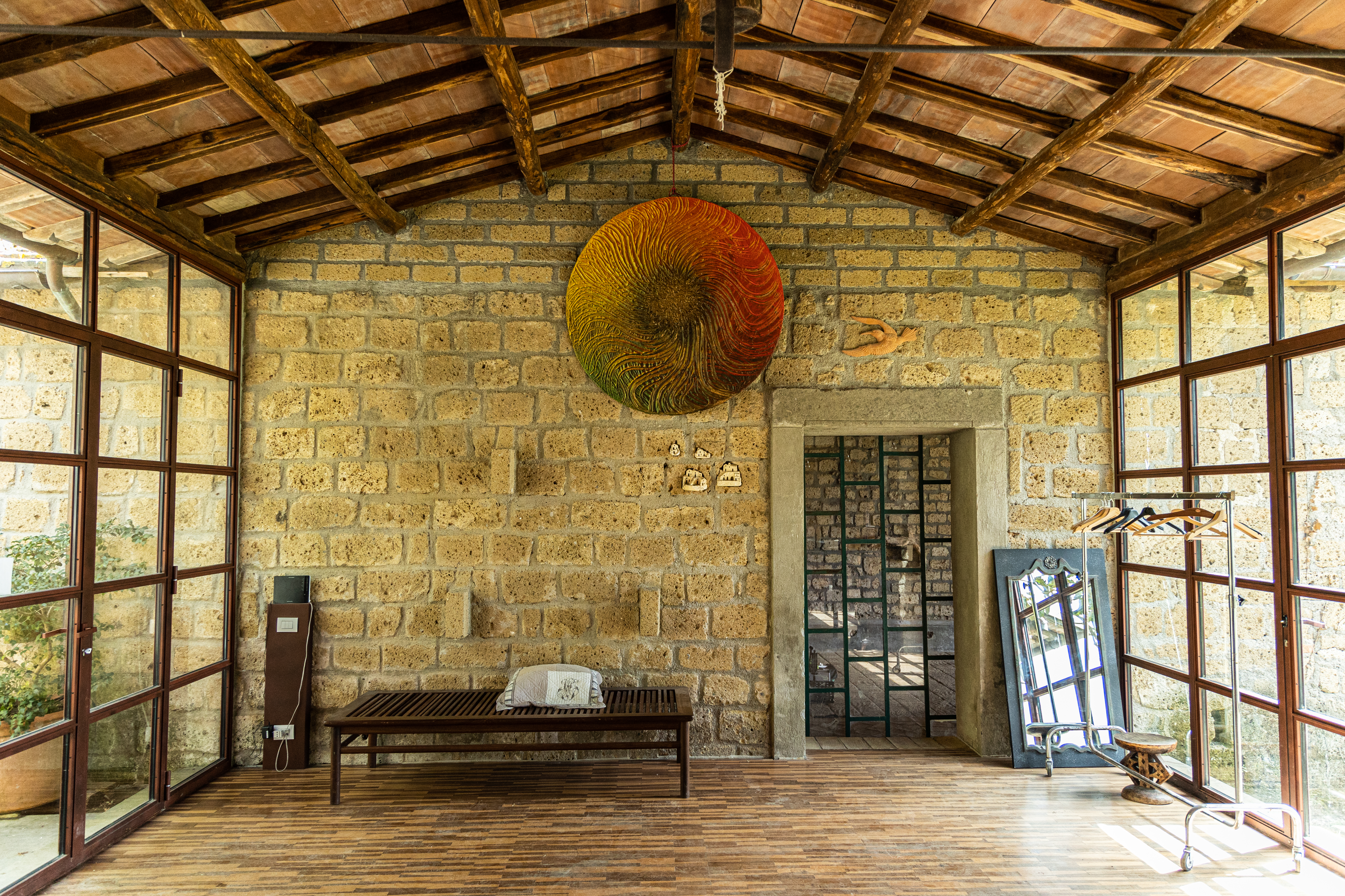 Sun and yoga room at Casa Caponetti